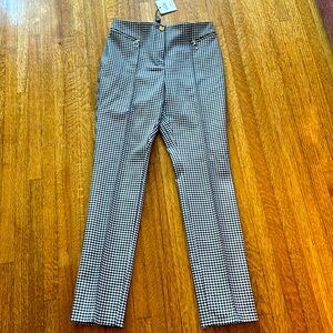 NWT Opening Ceremony black and white check pants. Button closure  pocket detail